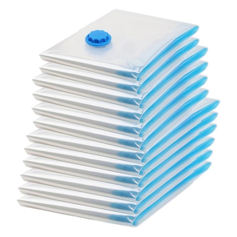 Bolsas de almacenamiento y compresión al vacío para ropa del hogar - Transparentes y gruesas, bolsas de succión, especiales para edredones de algodón - Producto estrella transfronterizo