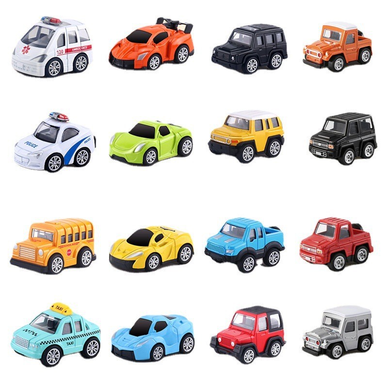 Alloy Car Racing Model Pull-Back Ambulance Off-Road Pickup Truck Toy Kidsren's Set One Piece Free Shipping
