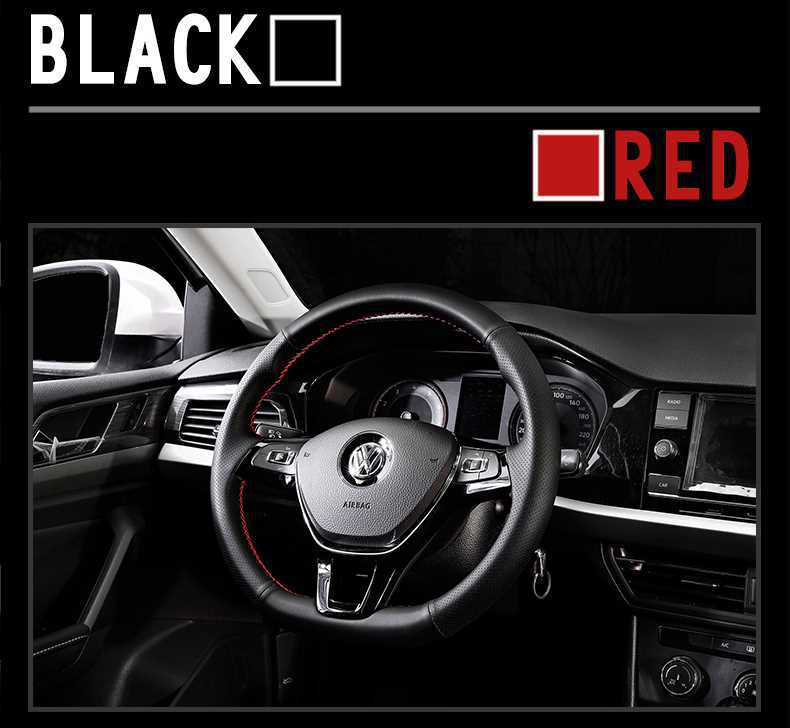 Suitable for Volkswagen LaVida steering wheel cover leather hand-sewn Sagittarius Lingdu Bora Magotan B 8 Pa Sutter Tanyuetu