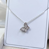 Life lock love key necklace female Xiaohongshu recommended explosion clavicle chain light luxury fashion Singapore 1