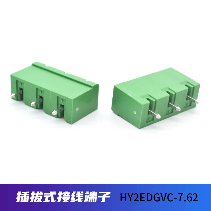 2EDGVC-7.62 Зеленый соединительный клеммник вывод изгибающийся вставка PCB гнездо