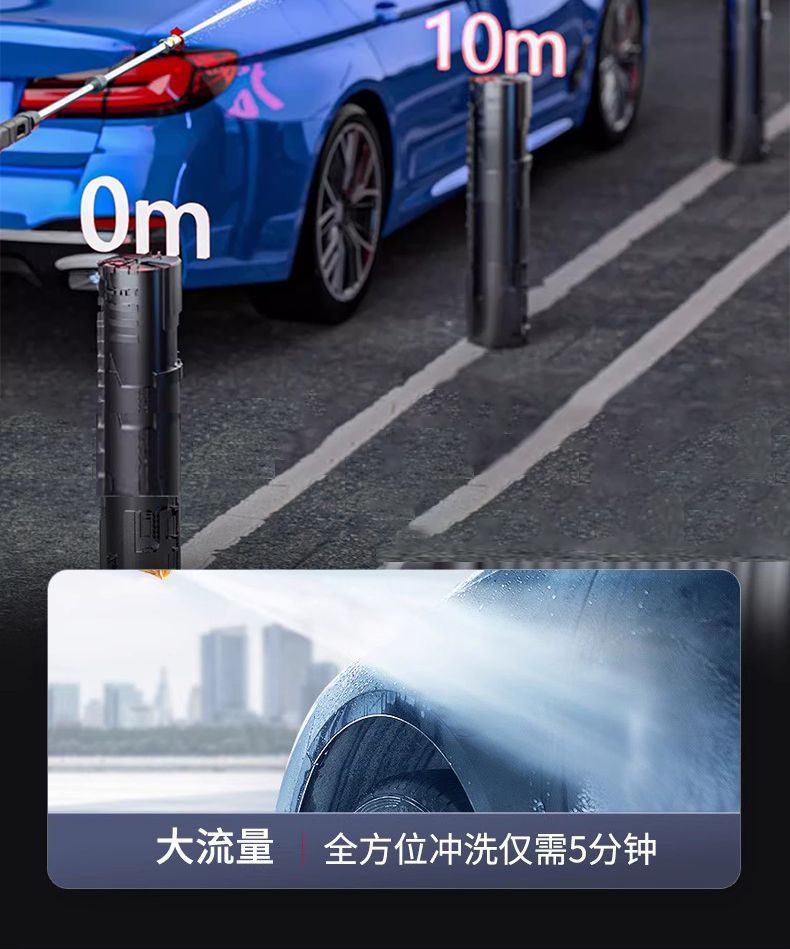 [Giulong Black Cat] Pressure Car Washing Machine 220V Household High-Power Plug-In Automatic Car Washing Machine
