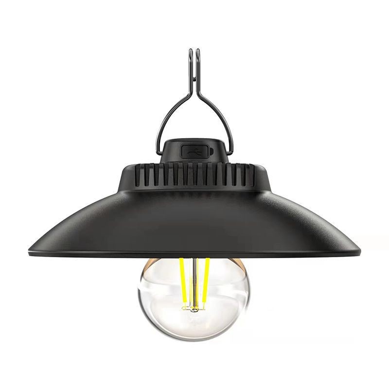 Transfronterizo nueva tienda de camping luz tipo-C recargable colgante al aire libre multi-funcional linterna retro LED camping Luz