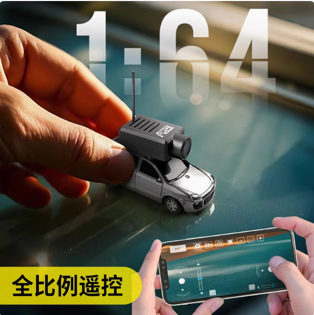 伟力6401全比例1:64遥控车保时捷拍照自稳后驱小车迷你RC车模FPV