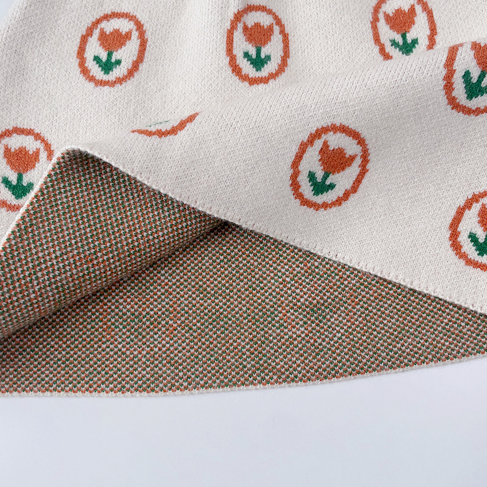 Pull pour enfants, Cardigan tricoté pour filles, ensemble deux pièces, petite robe parfumée, nouvelle collection automne_voghion.com