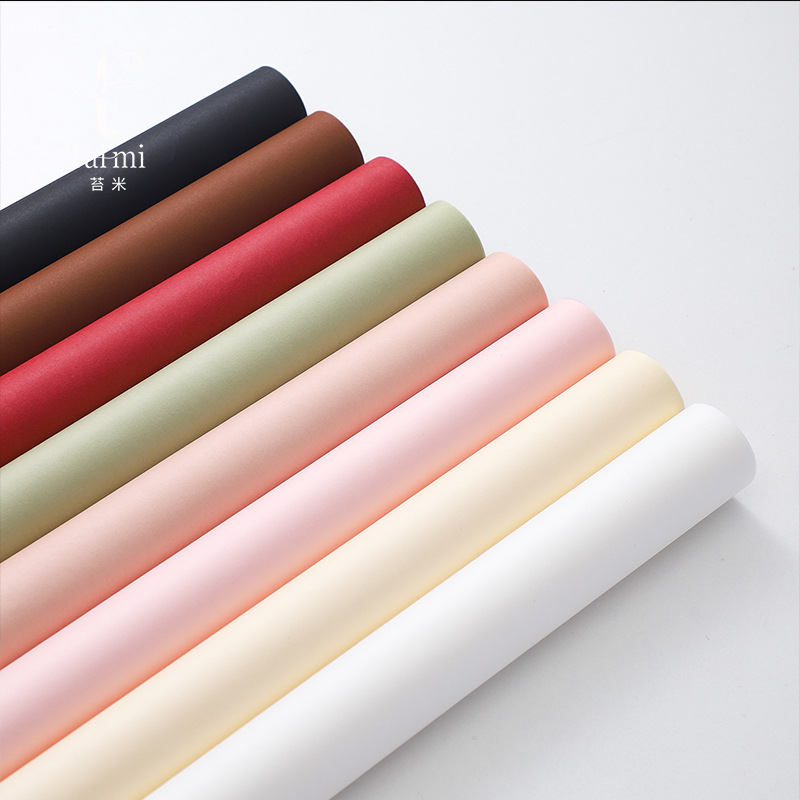 苔米小号防水风华纸花束鲜花包装纸加厚耐撕纯色纸艺术纸花艺材料