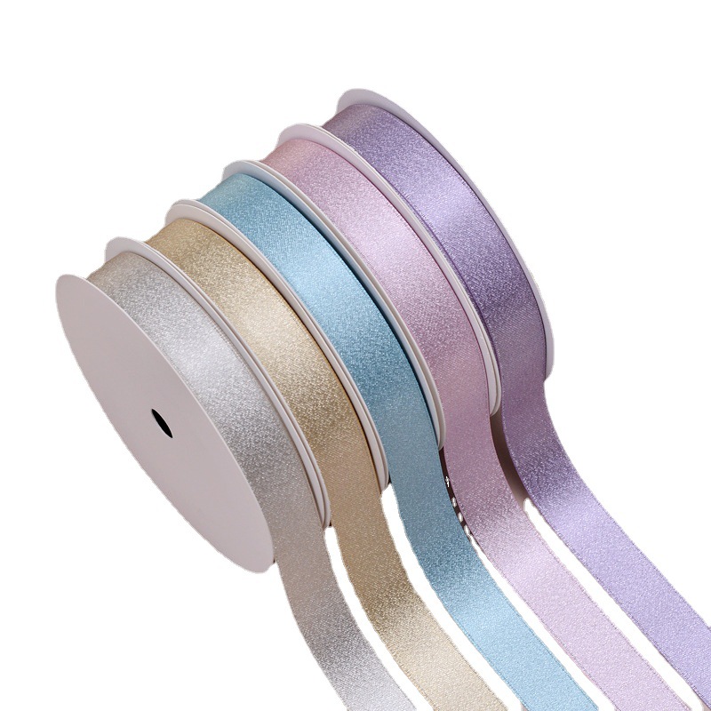Yao Ming cinta de seda de plata cinta decorativa material de bricolaje multi-tamaño 15 color pastel de flores cinta de embalaje