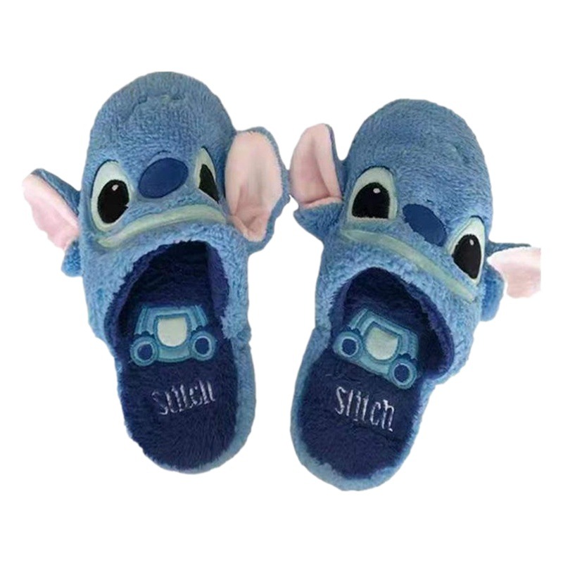 Otoño e Invierno de dibujos animados Puntada Z Zapatillas de algodón Tang Lao Y pato casa interior felpa pareja caliente zapatillas hombres y mujeres