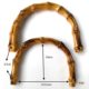Imitation bamboo handle imitation bamboo hand-in-hand diy plastic portable vintage bamboo handle bamboo handle