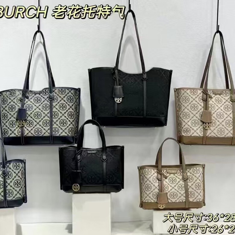 Tb Women's Bag 2026 New Model t Monogram Canvas Jacquard Tote Bag Shopping Bag Large Capacity Handbag Crossbody Bag Tb Women's Bag 2026 New Model t Monogram Canvas Jacquard Tote Bag Shopping Bag Large Capacity Handbag Crossbody Bag