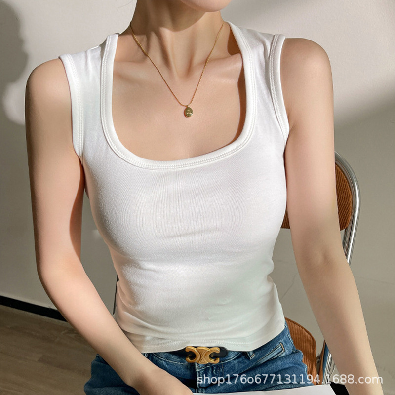 A Large Number of Ready-Made Camisole Women's Outer Wear Covering Breasts, Wide Shoulders, Large Size Bottoming Tops, Home Camisole