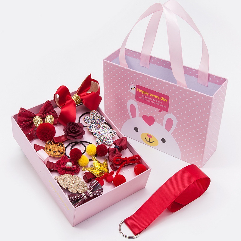 Juegos de cabello para niños corona clip de cabello para niñas princesa cabello para niñas cabello para bebés anillo de cabello para bebés caja de clip de cabello