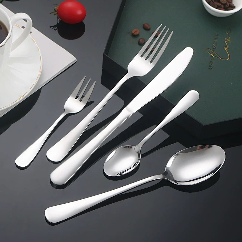 Tableware stainless steel, set, (Cross-border trading), 24 pieces