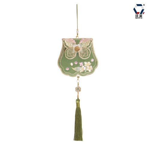 [Qian Li] Mid-Autumn Sachet Hanfu Accessories Purse Embroidery Pendant Ancient Style Sachet Empty Bag Wholesale