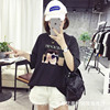 Large -size women's top cotton women's short -sleeved T -shirts one by one to send ten yuan, one -to -one volume model foreign trade