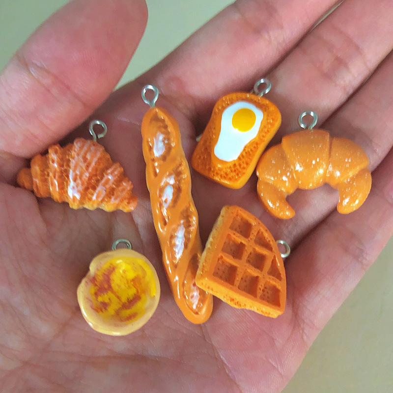 10 Pieces Plastic Color Block Pendant display picture 2