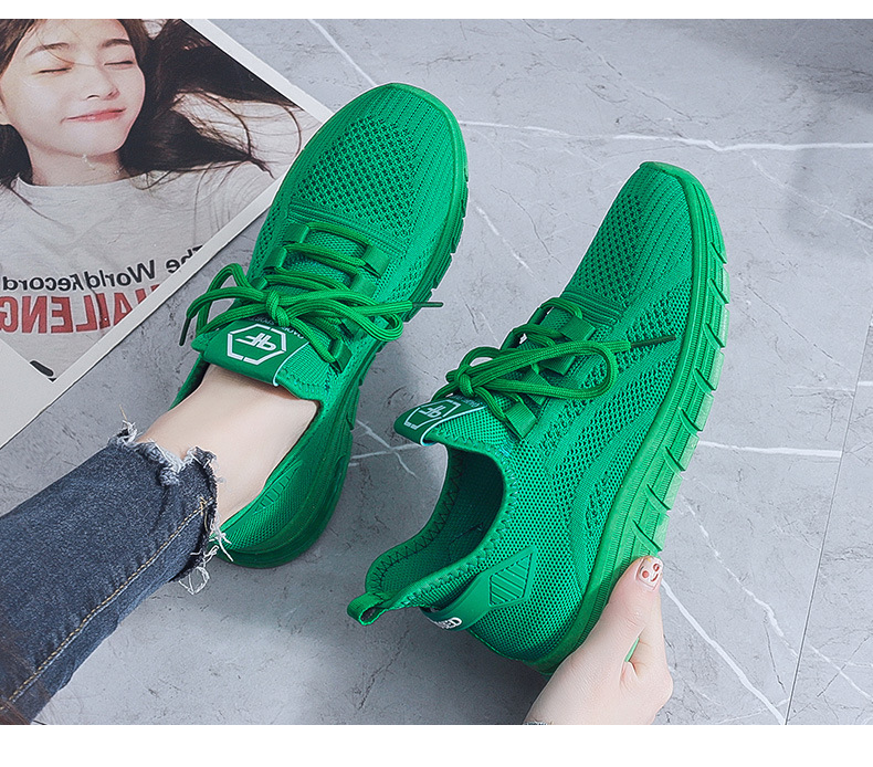 Women's Sports Solid Color Round Toe Sneakers display picture 2