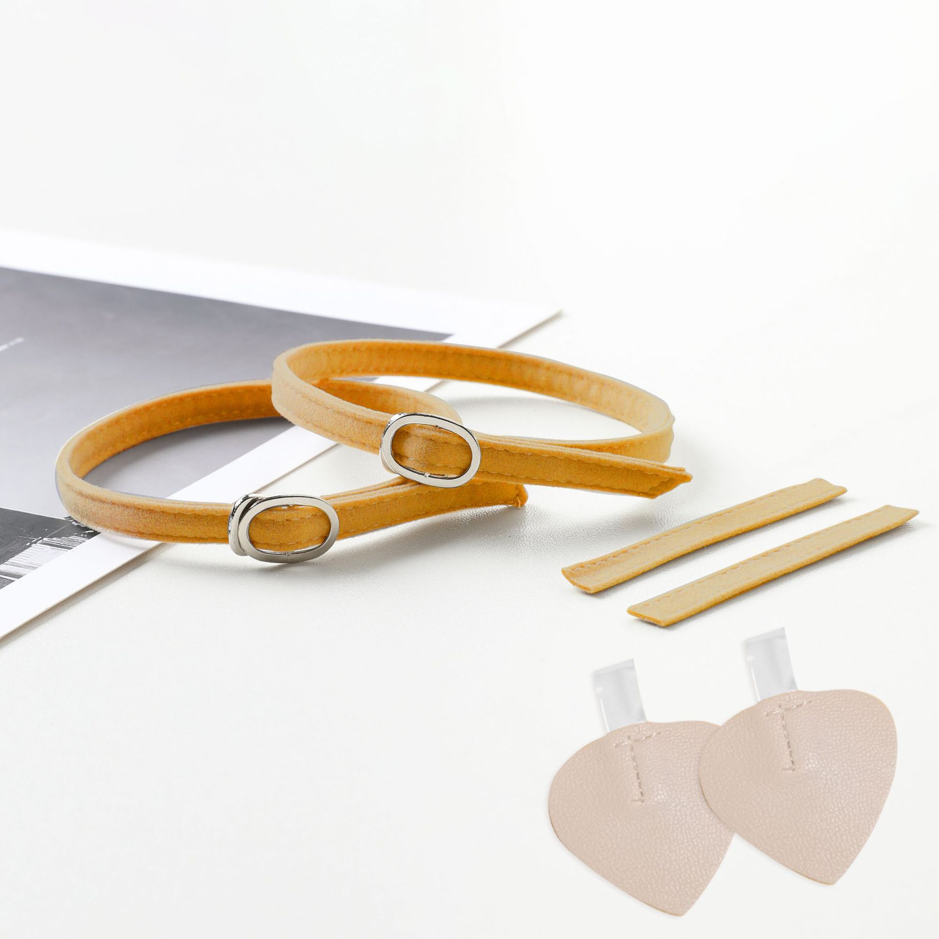 Venta al por mayor parche sin costuras con cordones anti-caída tacón alto invisible con cordones perezosos sin tacón transparentes zapatos de una sola capa anti-caída zapatos de terciopelo