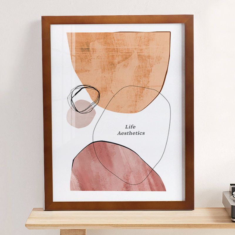 월넛 색상, 수평 또는 수직으로 걸 수 있음, 프리 후크 - 5inch 수평 또는 수직으로 사용 가능