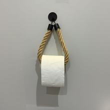 免打孔 麻绳纸巾架 手工编织棉麻绳卷纸架壁挂收纳卫生间铁艺洗脸