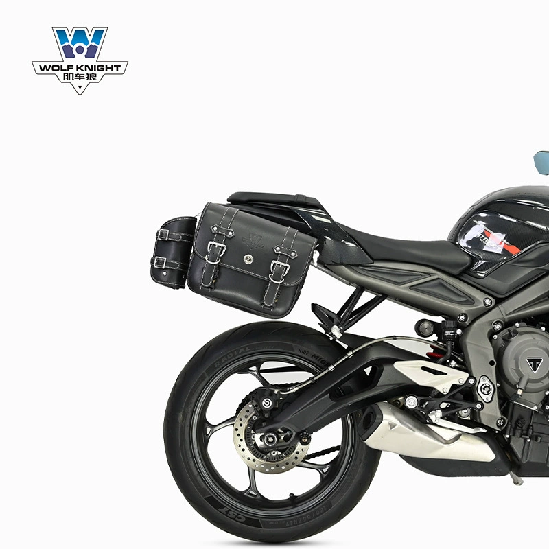 Подходит для Triumph Street Triple 765 — боковая сумка с быстросъёмом, ретро боковой кофр, модифицированная сумка для шлема