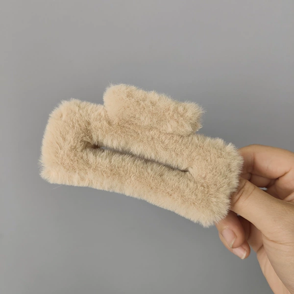 Khaki plush 10.5-square