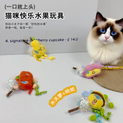 爆款宠物用品卡通手工逗猫玩具木天蓼互动玩乐猫咪宠物用品批发新
