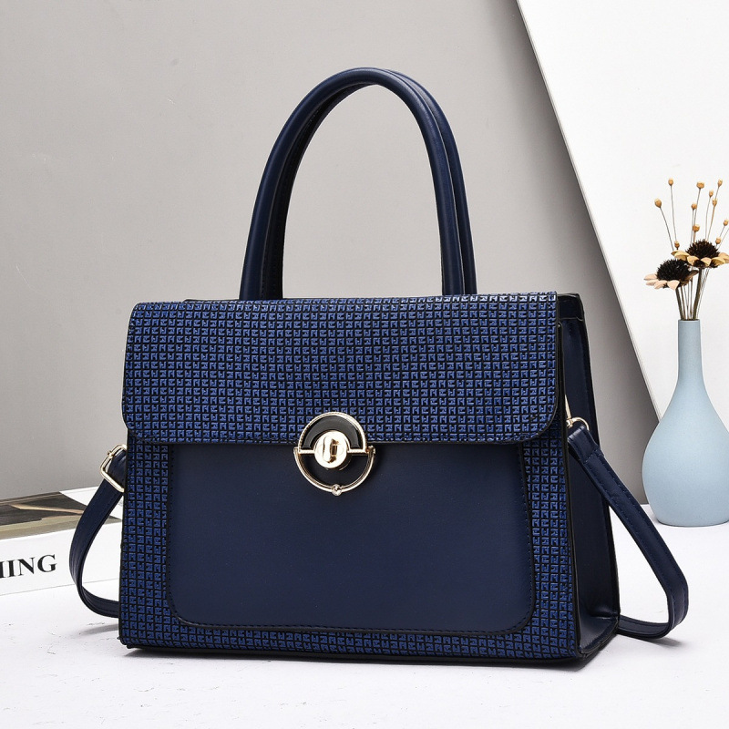 Bolsa de mano de bloqueo a cuadrillas, bolsa de hombro exquisita, bolsa de hombro de transporte de gran capacidad, bolsa de moda, bolsa de mano