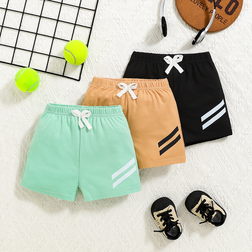 Summer New Casual Three-Color Combination Shorts for Men and Children Three-Piece Set Shorts Outdoor Sports Pants