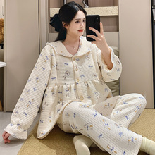 2025月子服秋季空气棉十月大码冬款哺乳孕妇睡衣产妇产后家居服11