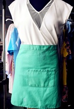 定制供應批果綠多顏色腰圍可以定制尺寸定制logo工作圍裙真皮系帶