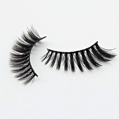 Five-Pair Set of False Eyelashes: European & American-Style, Thick, Naturally Curved, Layered, and Dramatically Lengthened at the Tips