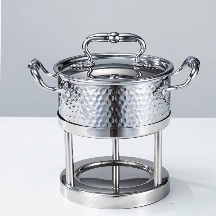 은백색 냄비 본체 + 선반