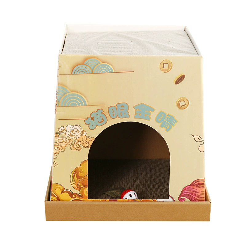 Доска для кошачьих царапин Кошкин дом Вилла для кошек Зоотовары Гофрированная доска для кошачьих царапин Износостойкое кошачье гнездо