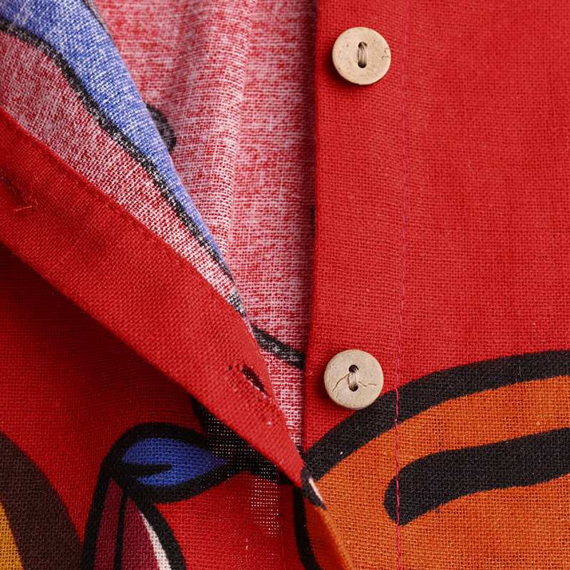Printing Design Vintage Style, Bohemian, Commute style Style Wholesale Women's Vintage Style Bohemian Commute Style Printing Printing Office Indoor Daily Turndown Long Sleeve Swing Dress