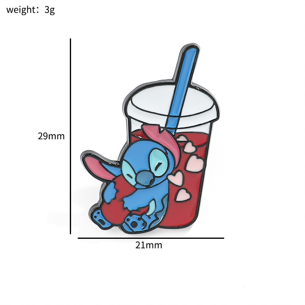 100 Insignias Metálicas Clásicas de Stitch, Broche de Aleación de Star Wars, Stitch, Maestro Yoda, Venta al por Mayor