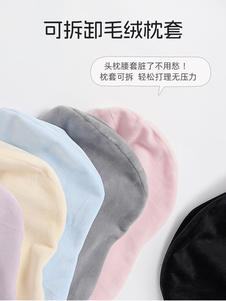 Manufacturer Customized Car Headrest and Lumbar Support Memory Foam Car Lumbar Support Pillow New Product Winter Comfortable Car Cushion