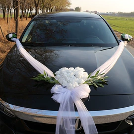 婚车装饰用品;鲜花花艺制品;拉花、彩带