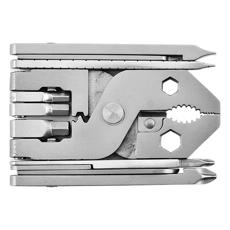 Складные многоцелевые плоскогубцы из нержавеющей стали Переносные плоскогубцы 25 в 1 Отвертка Многофункциональный инструмент для улицы