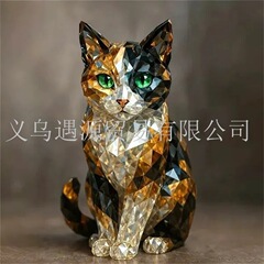 2Dアクリル平面印刷クリスタル動物彫刻クリスタル動物装飾品