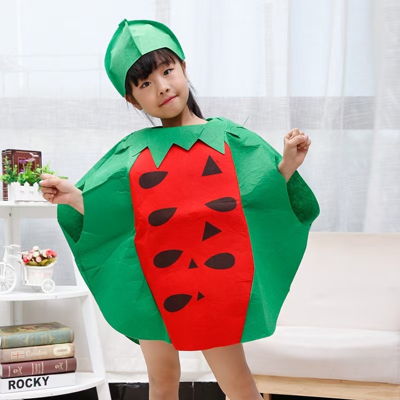 ハロウィンの舞台服六一子供の祝日の公演服の現物の果物服の野菜の演技服の卸売りの親子服|undefined