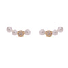 Small design earrings from pearl, simple and elegant design, light luxury style