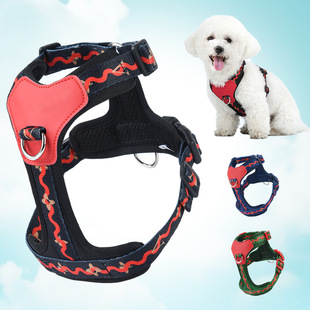 Explosion-Proof Reflective Pet Harness Vest-Style Dog Harness Anti-Breakaway Dog ​​Leash Manufacturer Direct Sale