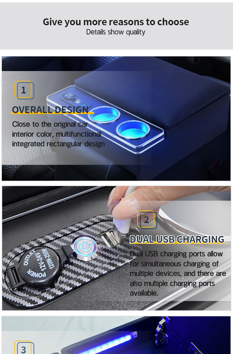 Suitable for Nissan Nv350 Car Armrest Box, Travel Car Storage Box Accessories, Center Console Modification