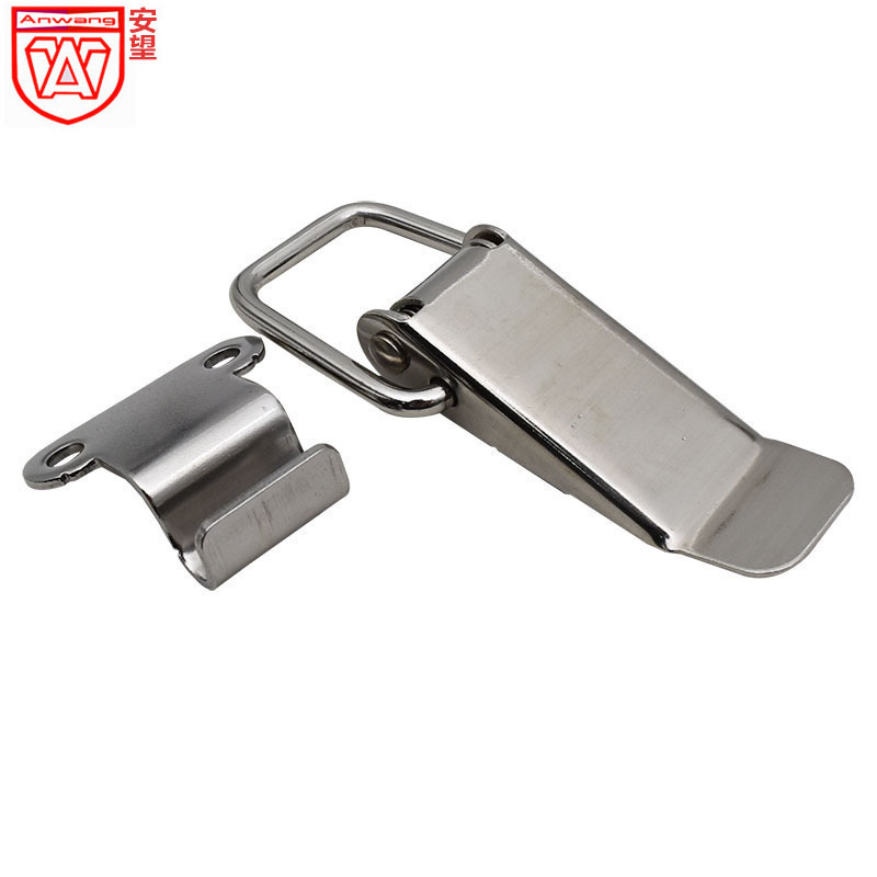 AW Anwang Hardware 304 caja de herramientas de acero inoxidable caja de embalaje hebilla hebilla de hierro gancho plano 101 + A6