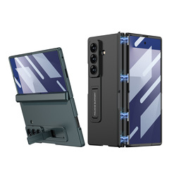 gkkはサムスンzfold7携帯電話ケース、薄型、落下防止、磁気折りたたみスタンド、シェルフィルム、正確な穴をすべて含むに適しています。