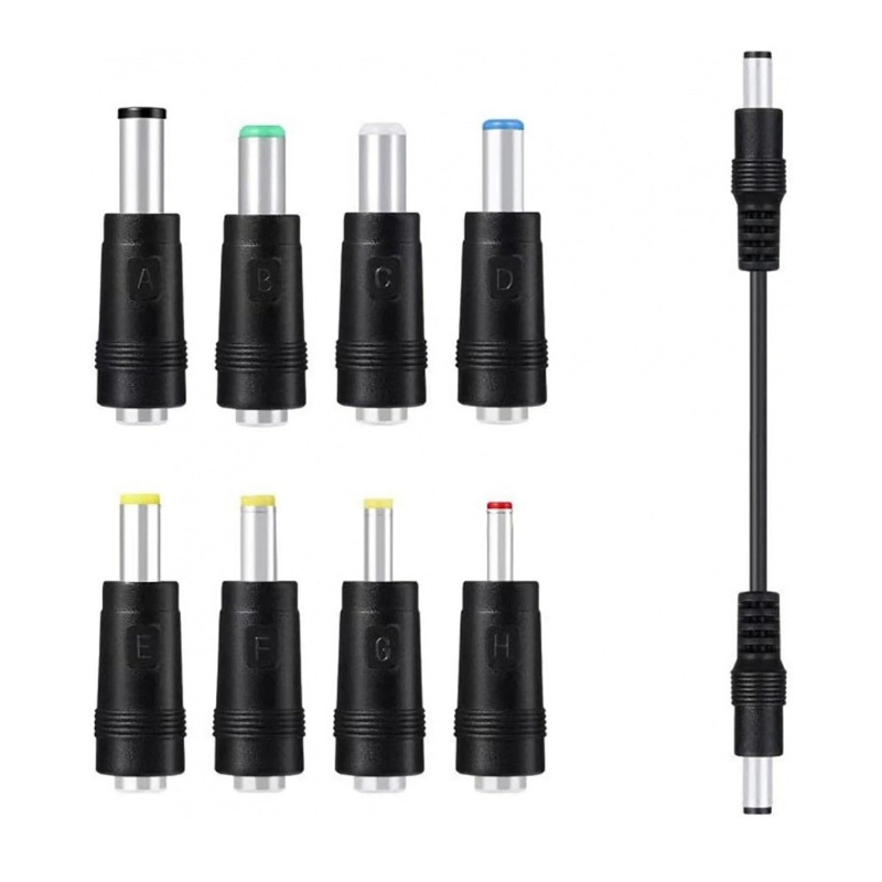 Adaptador de Corriente para Laptop Set de 8 Piezas 5.5x2.1mm Multifuncional para Laptop image 11