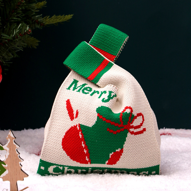 Bolsa de regalo de Navidad, sensación de alto nivel, paquete de regalo de Navidad pequeño, regalo de Nochebuena, bolsa de manzana