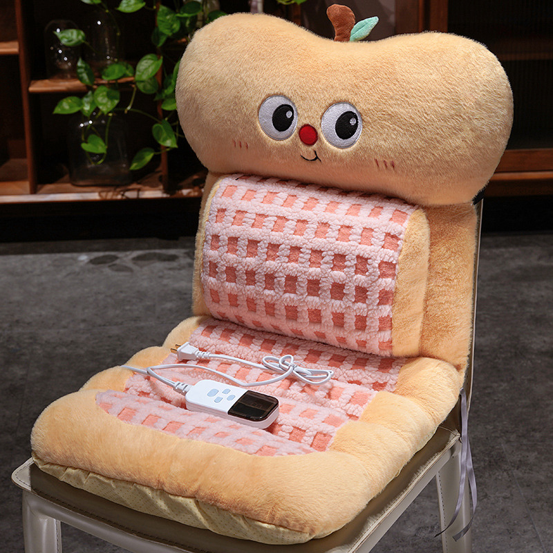 Cojín con Respaldo Térmico de Peluche con Calefacción para Silla