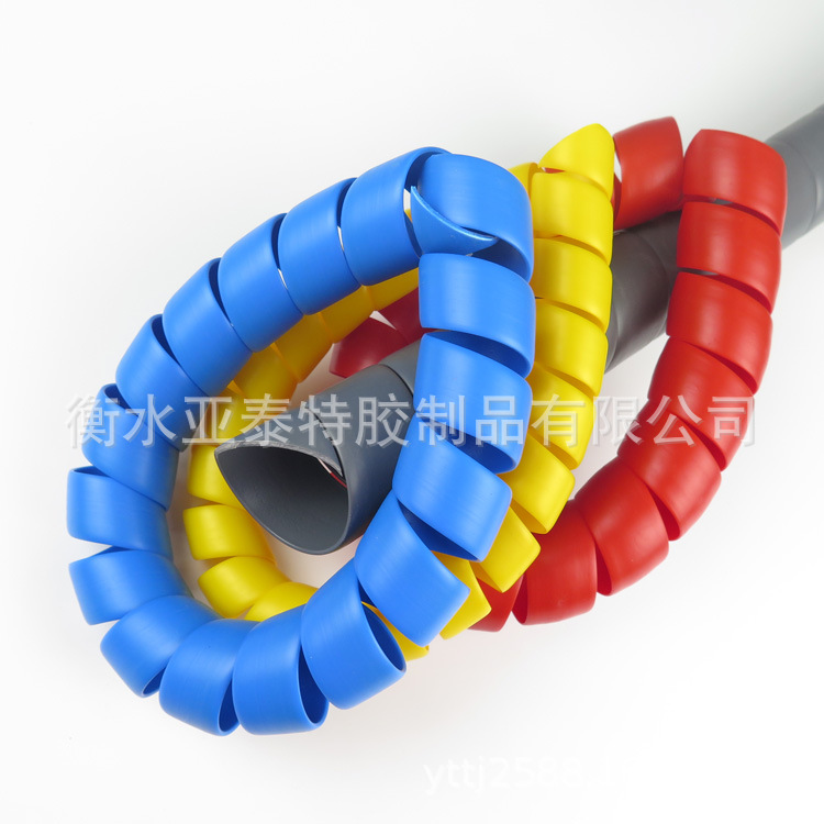 螺旋保护套煤矿阻燃胶管护套油管螺旋缠绕管充电桩电缆保护套PP材